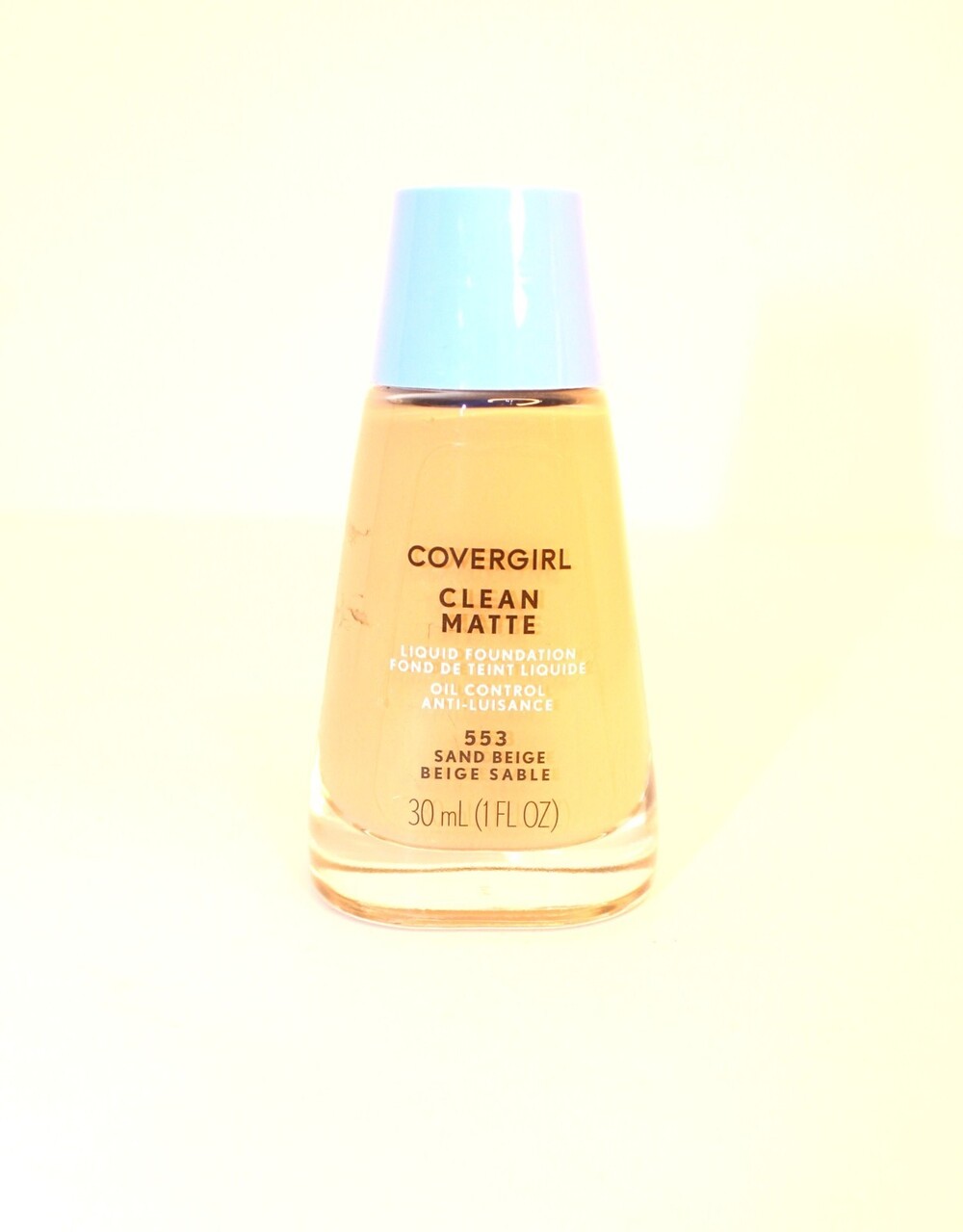 COVERGIRL Clean Matte # 553 Liquid Foundation Sand Beige‎ 30ml / 1oz New Sealed